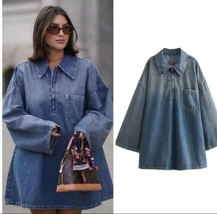 Ladies long jeans dress