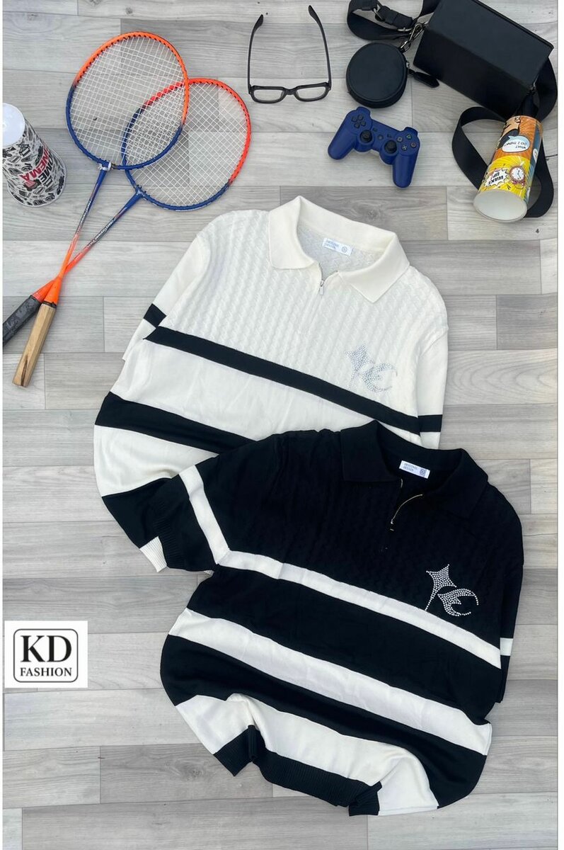 Polos rayés unisex modernes