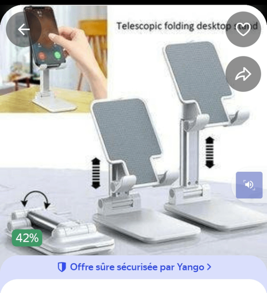 Support Téléphone Réglable