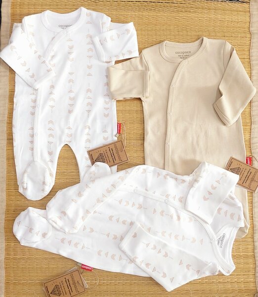 Combinaison en coton pour nouveau-né, ensemble de 3 pièces