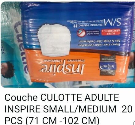 Couche adultes inspire (S,M)