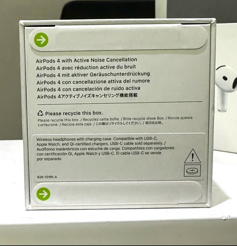 AirPods 4 with active cancellation and AirPods 4 available