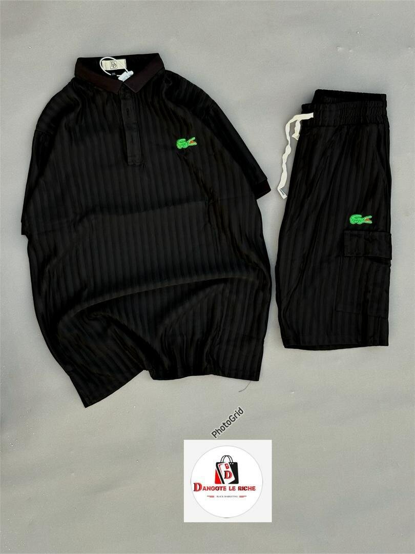 Ensemble polo et short noir