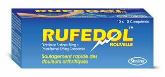 Rufedol (Diclofenac +paracetamol tablets)
