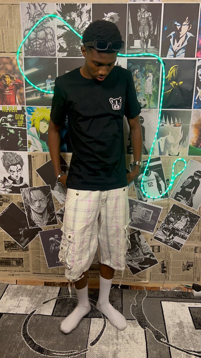 T-shirt noir décontracté