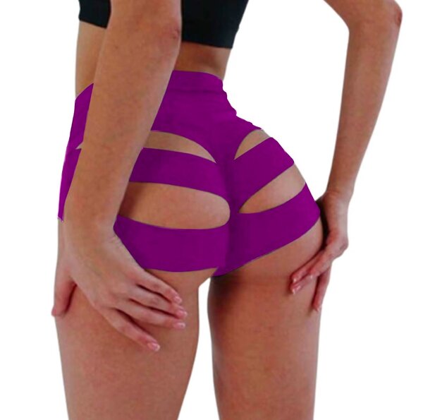Cut out bum shorts