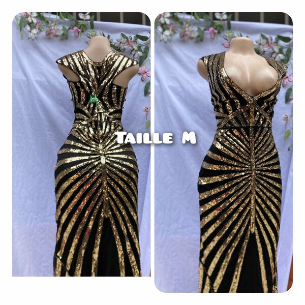 Robe de soirée pailletée