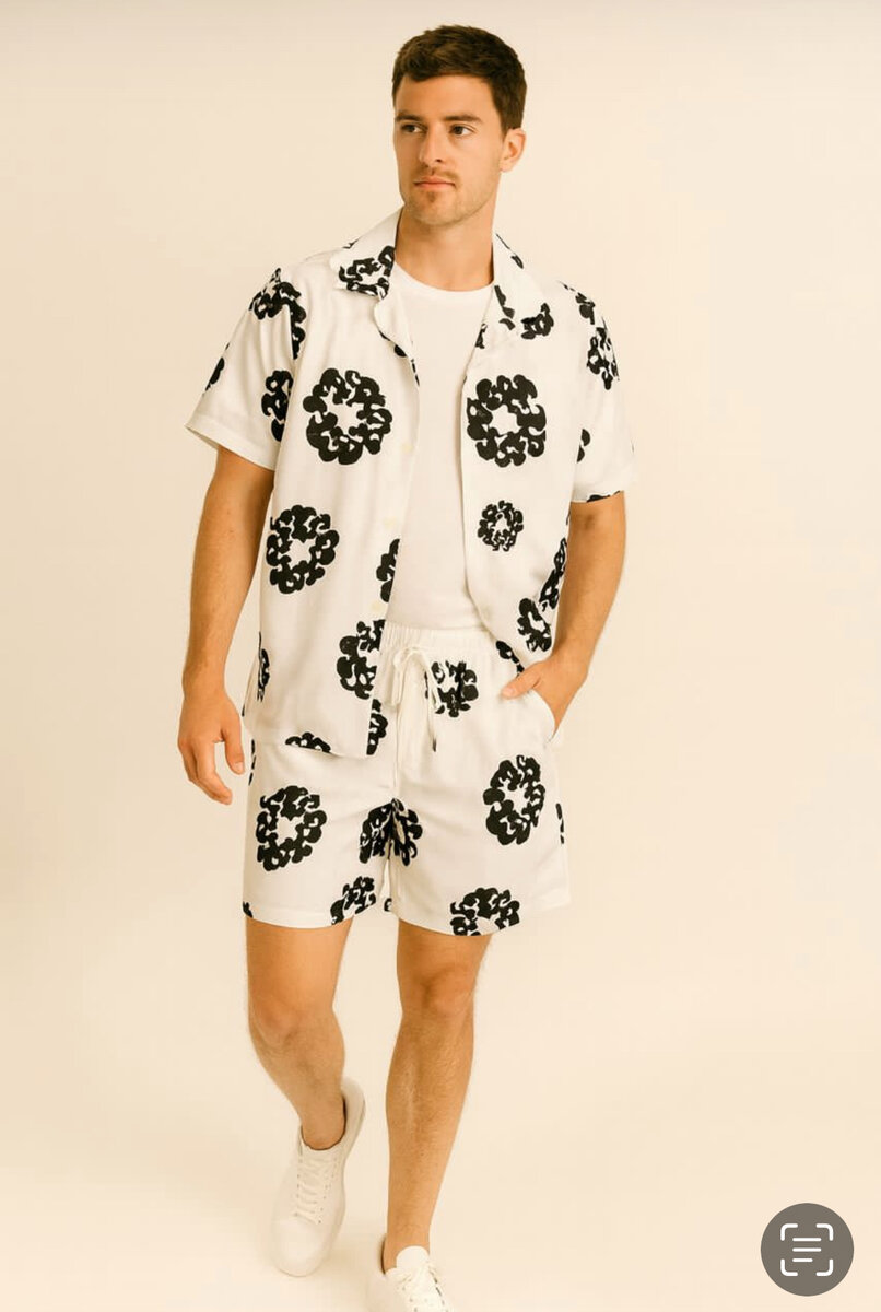 Ensemble décontracté homme imprimé