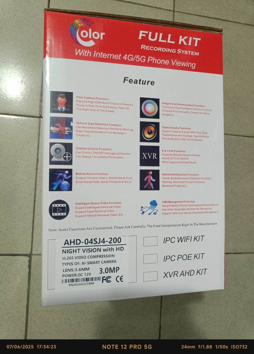 Caméra de Surveillance 4K HD