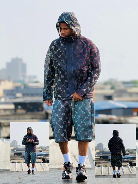 Ensemble à capuche imprimé