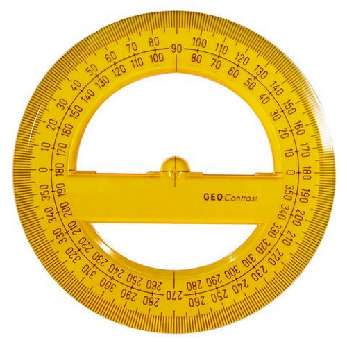 Rapporteur Circulaire en Plastique