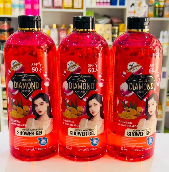 Smooth Diamond Tumeric and nicinamide shower gel (Spf50)