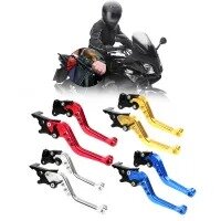 AKE - MOXI Original Adjustable CNC Clutch & Brake Lever - 6 Position for SUZUKI GS150SE, SUZUKI GR150 Black Blue Red