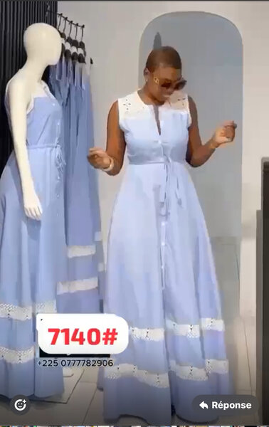 Robe Maxi Élégante en Dentelle