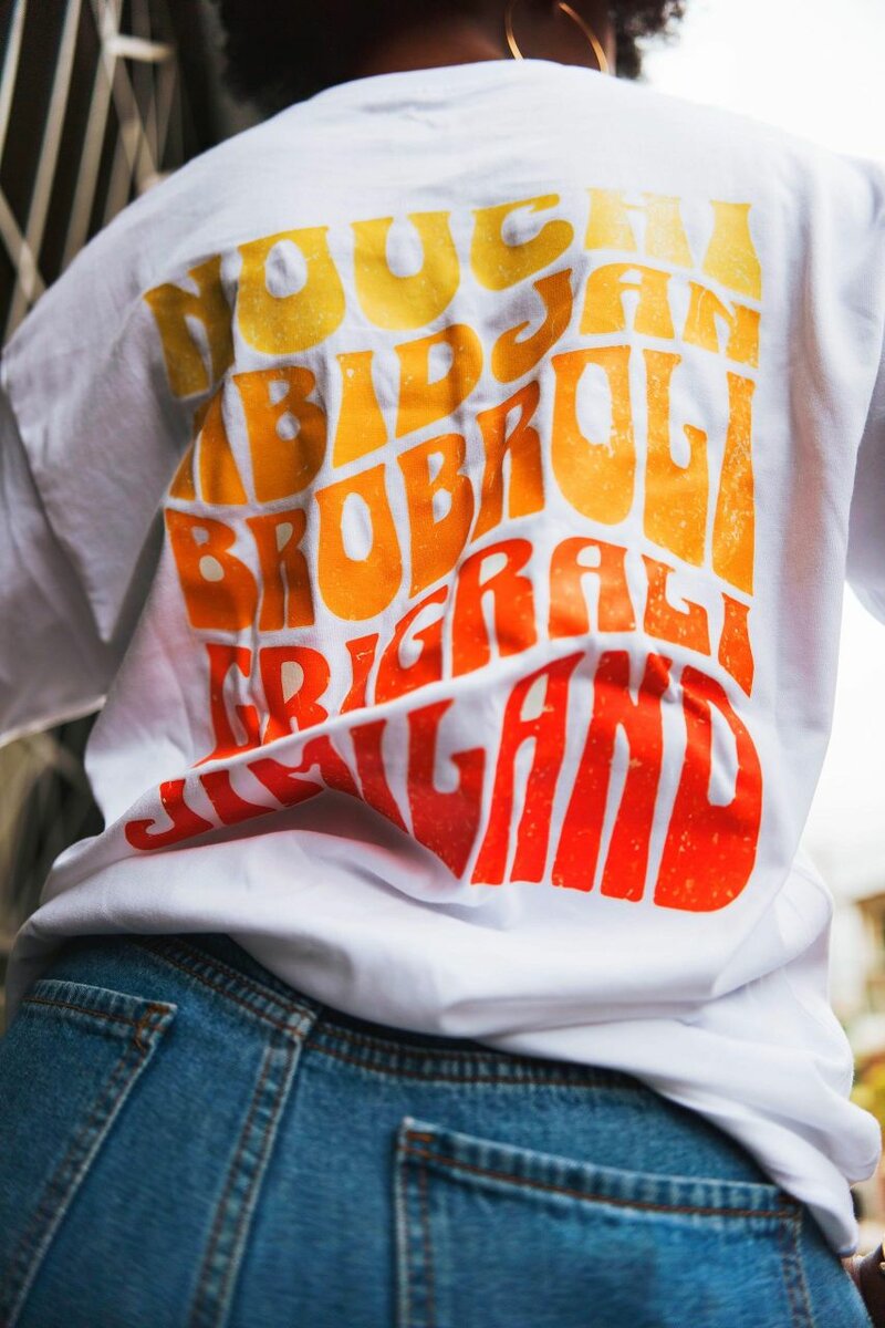 T-shirt tendance imprimé unique