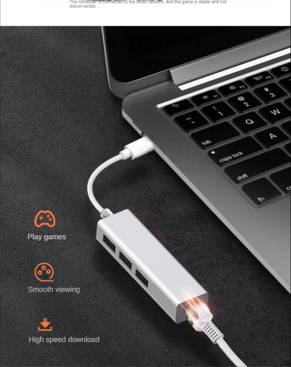 Hub Ethernet USB-C