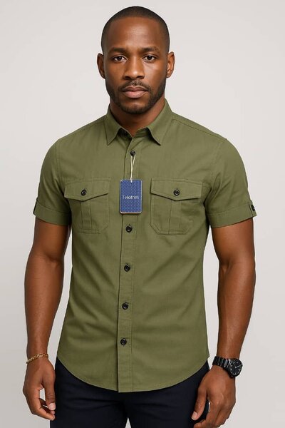 Chemise Homme Style Militaire