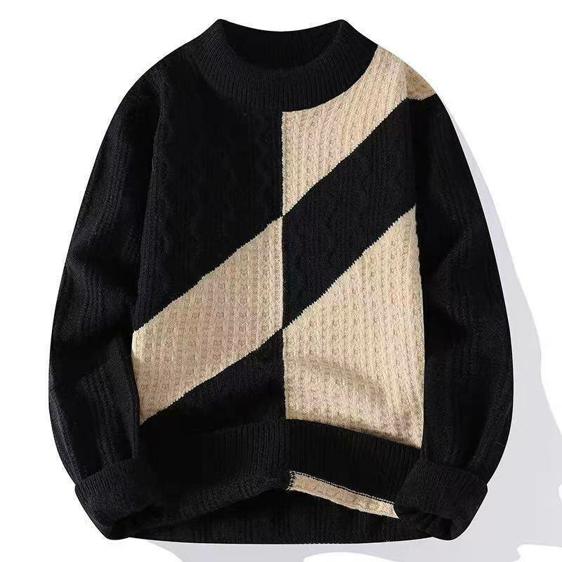 Pull en maille géométrique