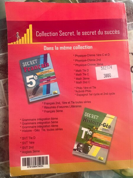 Livre Maths Tle A - Secret