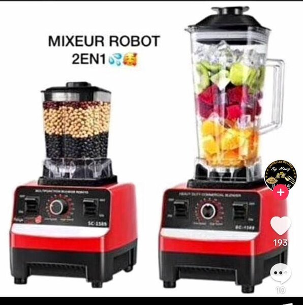 Mixeur Robot 2-en-1 Puissant