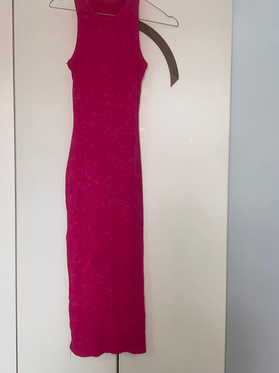 Robe longue fuchsia élégante
