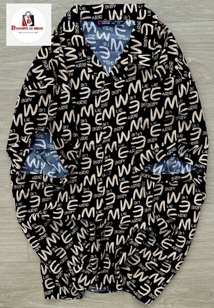 Chemise à motifs unisexe