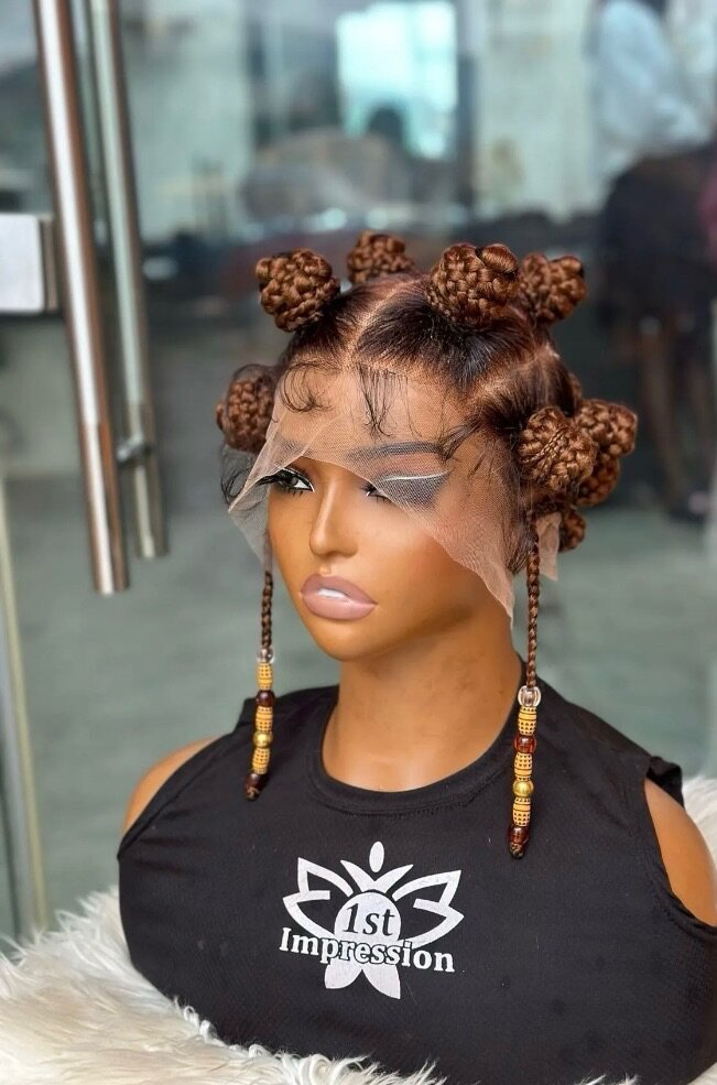 Spiral braids full lacewig