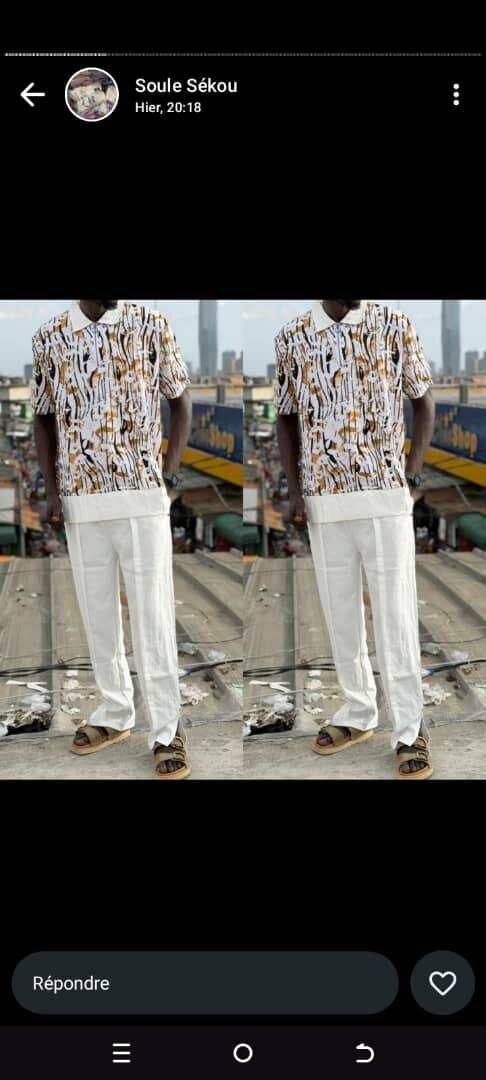 Ensemble chemise homme