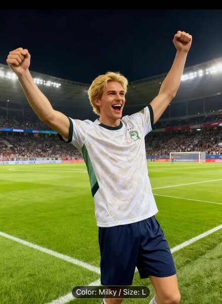 Maillot de football blanc