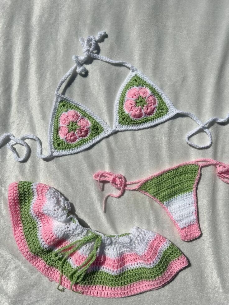 Ensemble Bikini Crochet Été