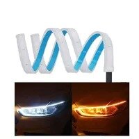 Universal Flexible Headlight / Head Lamp DRL Dual Color External - 60cm