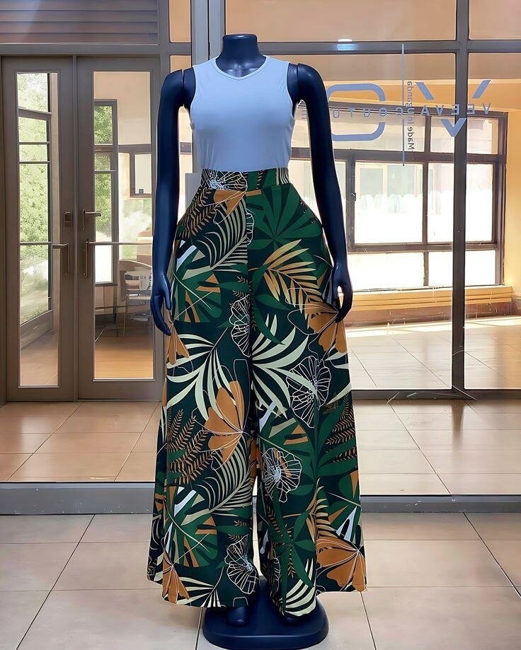 Jupe Longue Évasée Imprimée