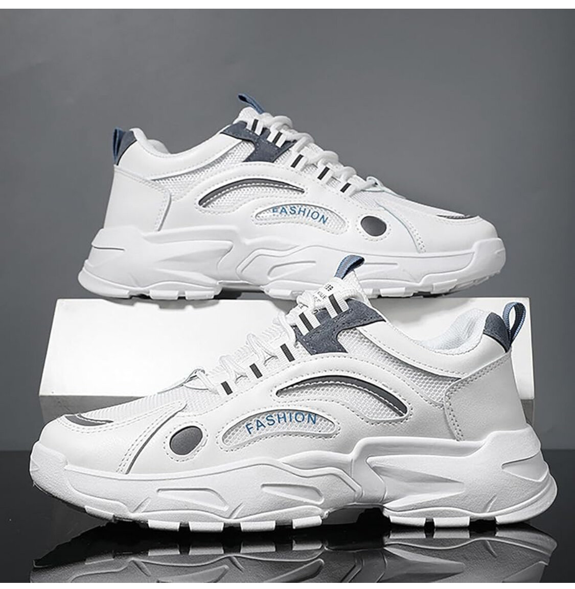 Baskets blanches mode sport