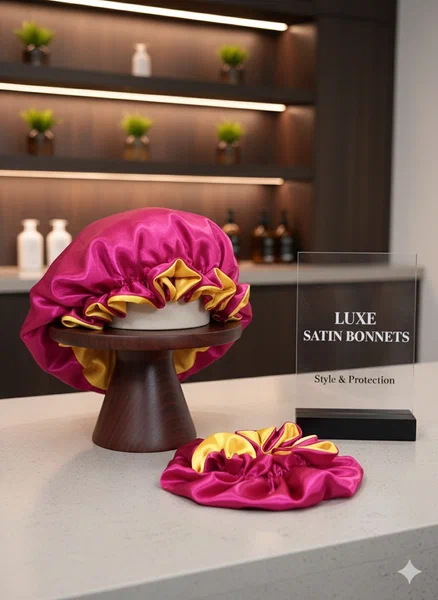 Bonnets en Satin réversible