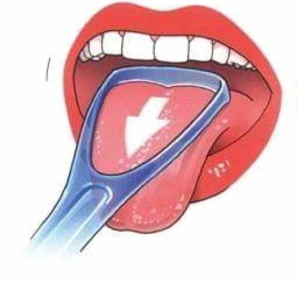 Gratte langue hygiénique