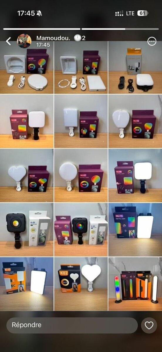 Lampe Clip LED RGB MJ-03
