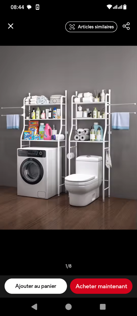 Étagère de Rangement Salle de Bain