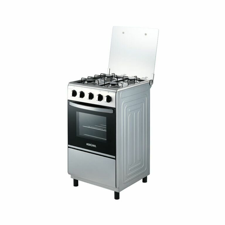 BRUHM GAS COOKER BGC-5540IF  4 GAS BURNER ,SINGLE BURNER OV