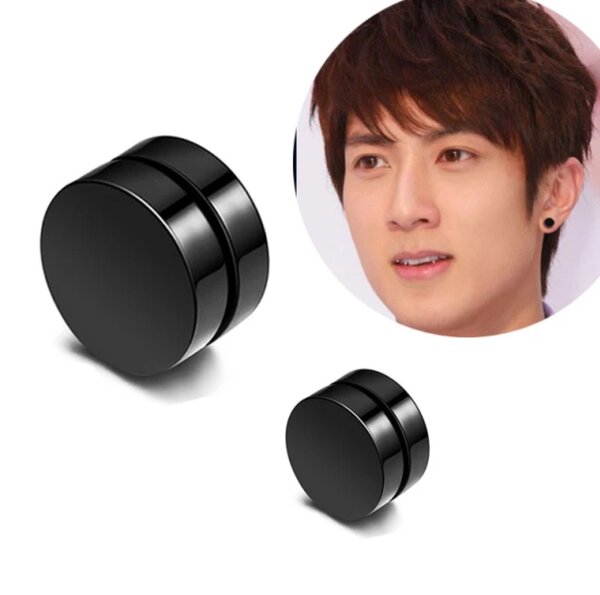 Black magnetic earrings