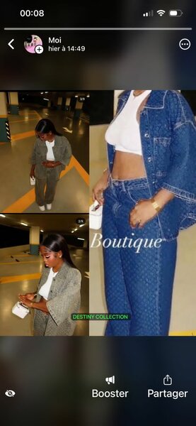 Veste décontractée en denim