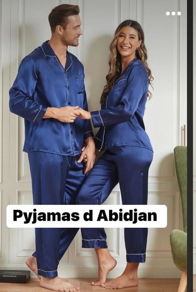 Pyjamas en soie mixte (homme et femme)