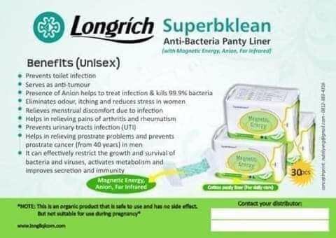 Longrich magnetic sanitary napkin pantiliners