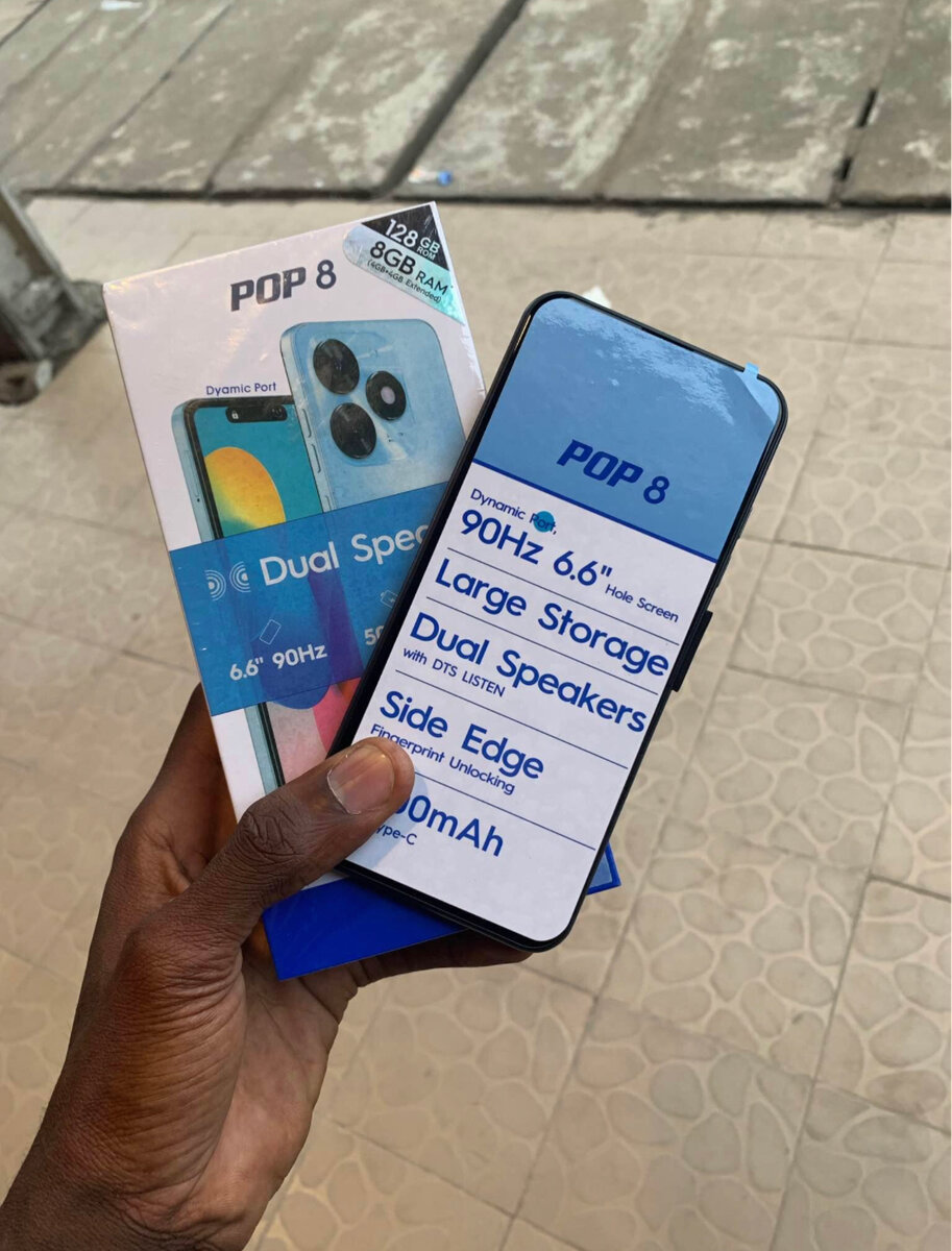 Smartphone POP 8 90Hz 6.6"