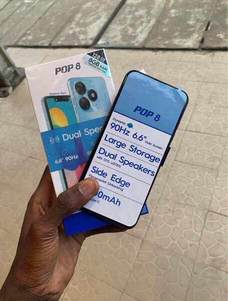 Smartphone POP 8 90Hz 6.6"