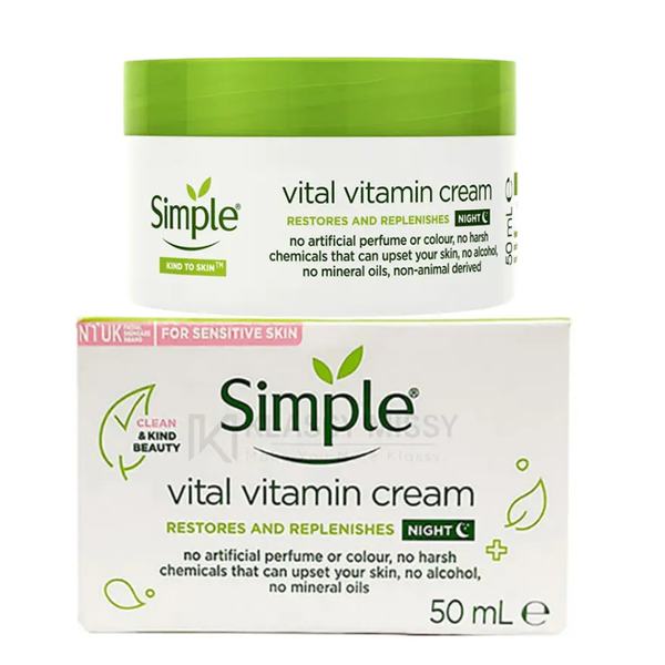 Simple vital vitamin face cream (Night)