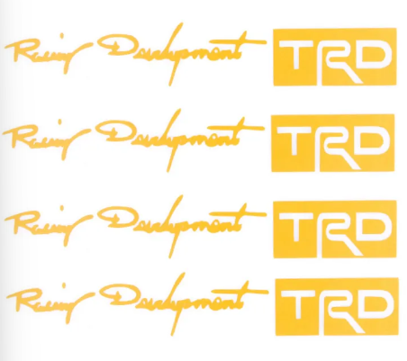 4pcs/set Car-styling TRD Logo Door Handle Stickers