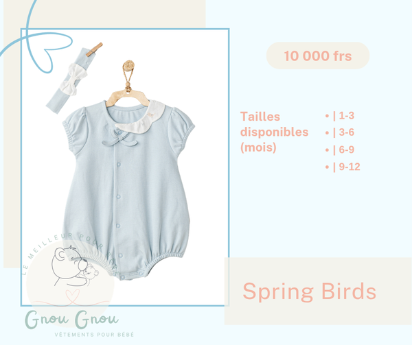 Barboteuse Bébé Bleu Douceur