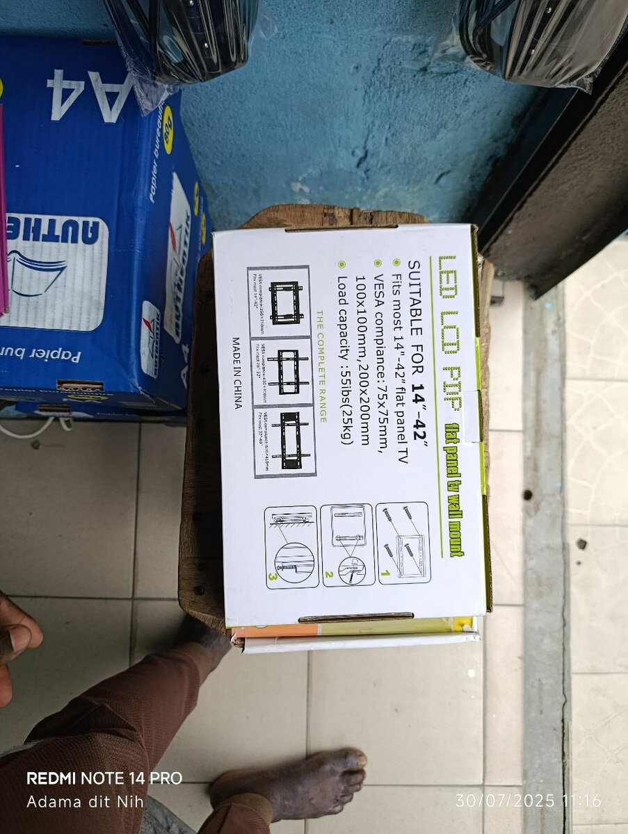 Support mural TV LED 14-42"