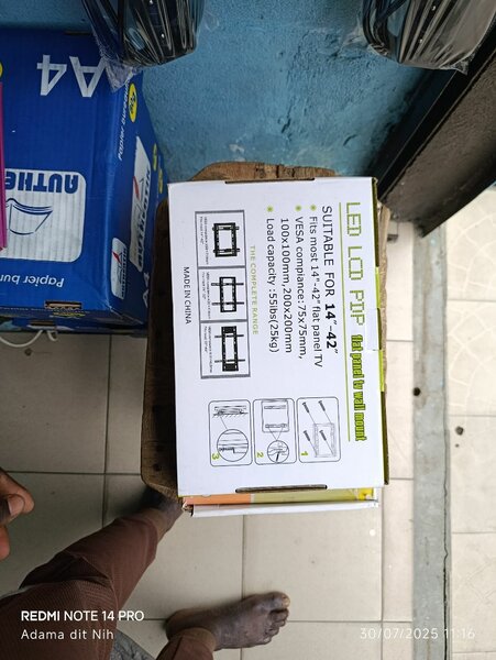 Support mural TV LED 14-42"