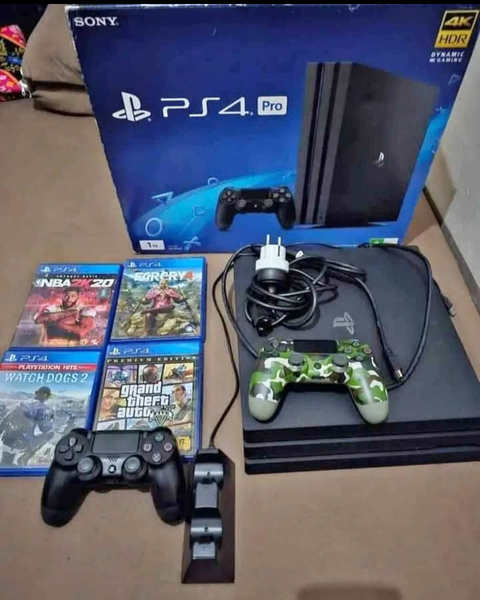PS 4 Pro with Game Pad and Games